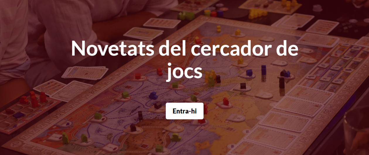 Novetats del cercador de jocs