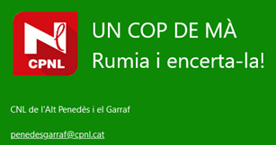 Un cop de mà. Rúmia i encerte-la