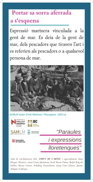 Portar sa sorra aferrada a s'esquena